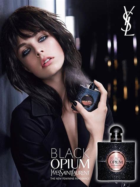 ysl opium black ad